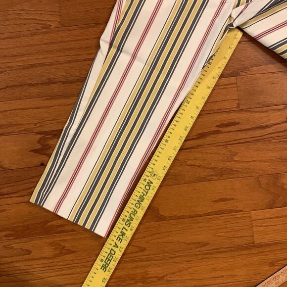Cato size 12 Capri/cropped pants. Multicolor Stripe NWOT - Picture 2 of 8